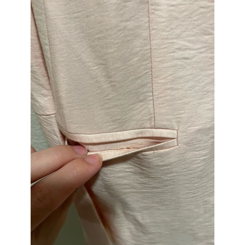 Lauren Conrad Pink Crinkle Open Front Blazer - Picture 4 of 5